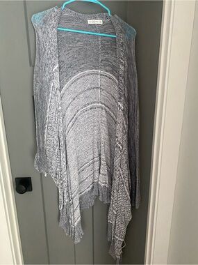 Abercrombie & Fitch Marled Gray Open Kimono